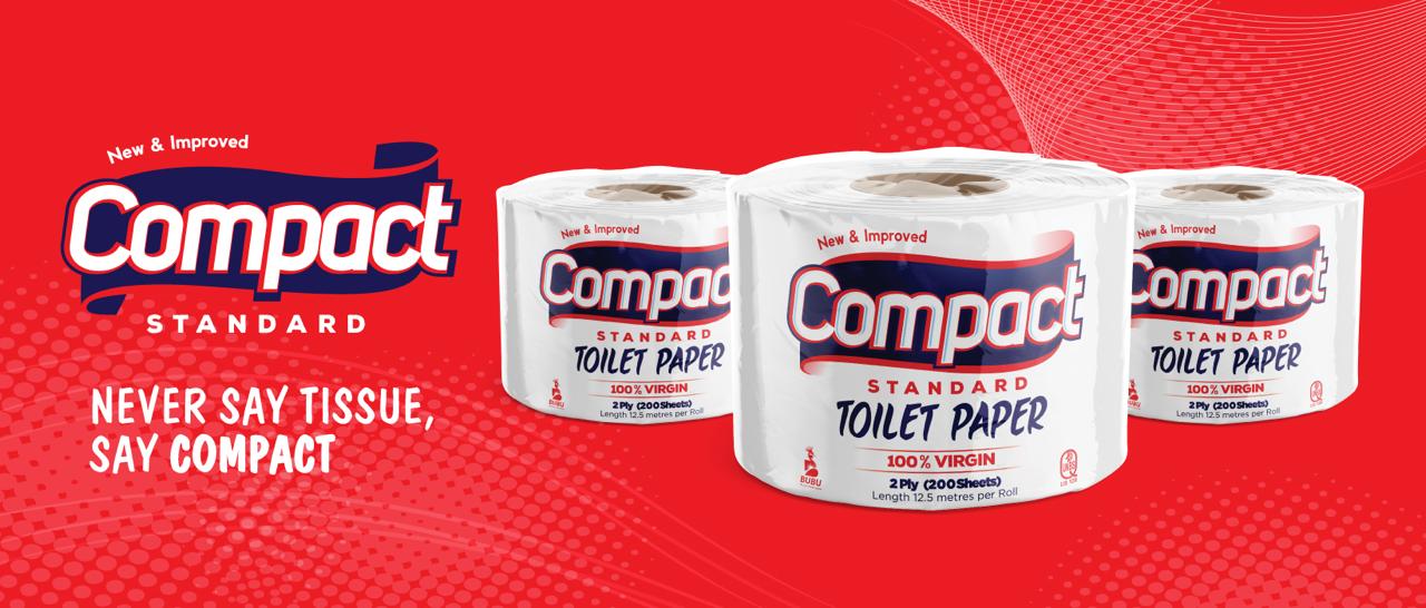 Compact Standard Toilet paper