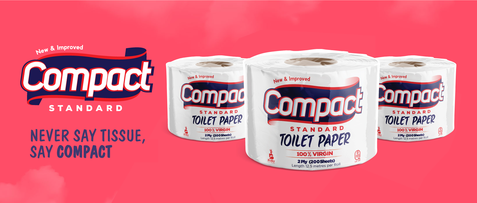 Compact Standard Toilet paper